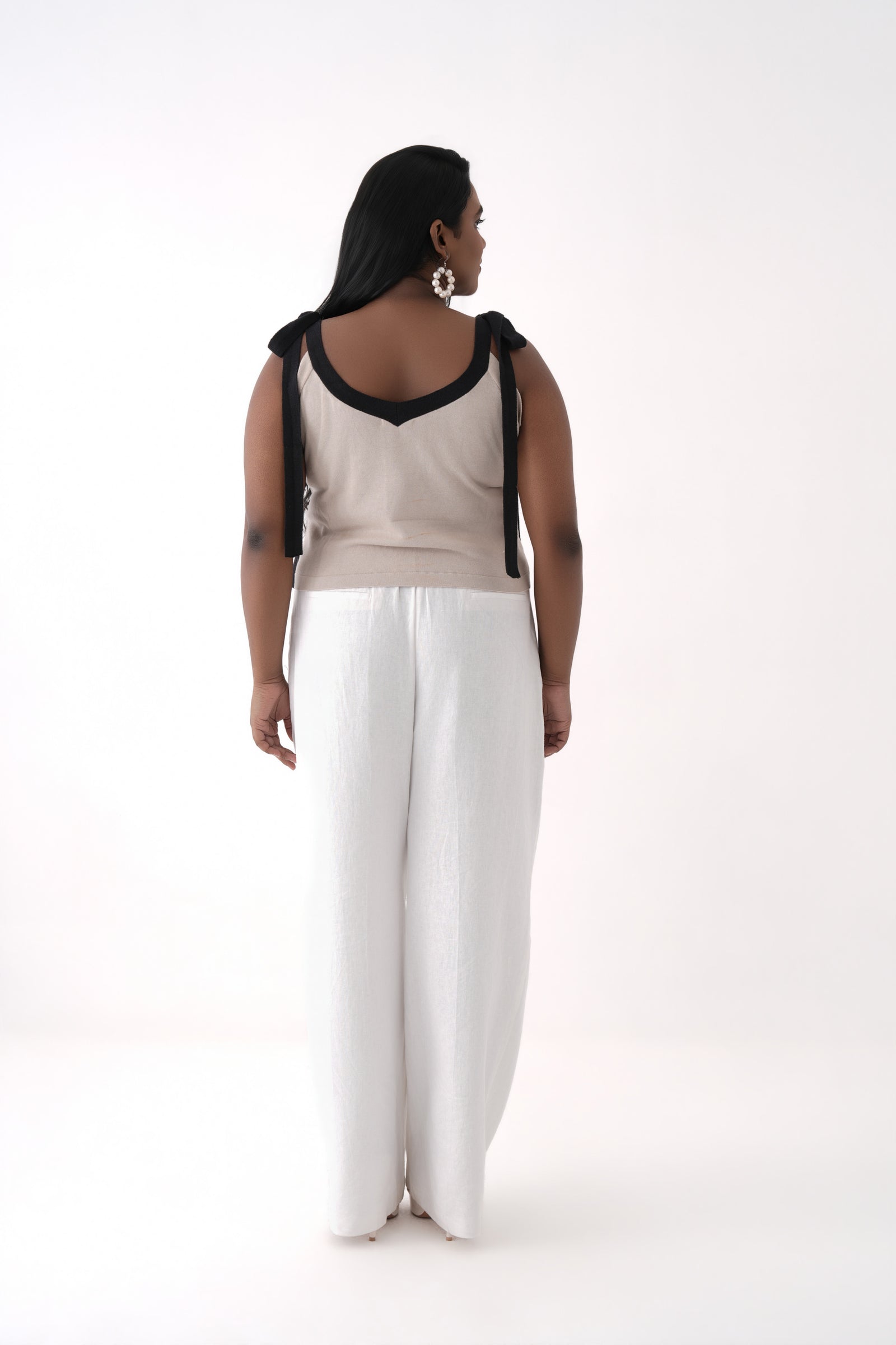 Knitted Tie-up Top