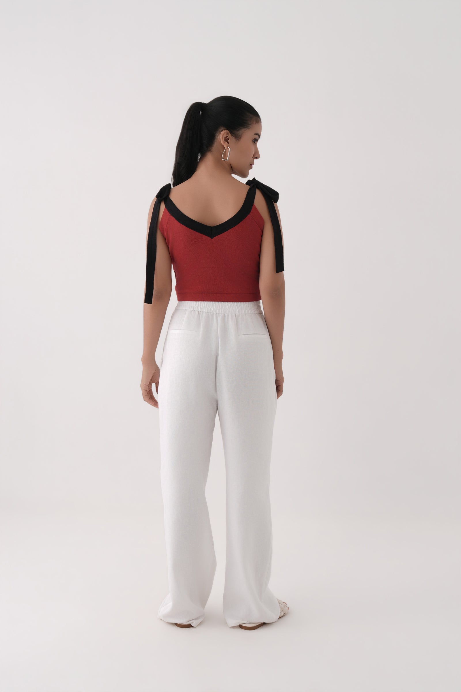 Knitted Tie-up Top