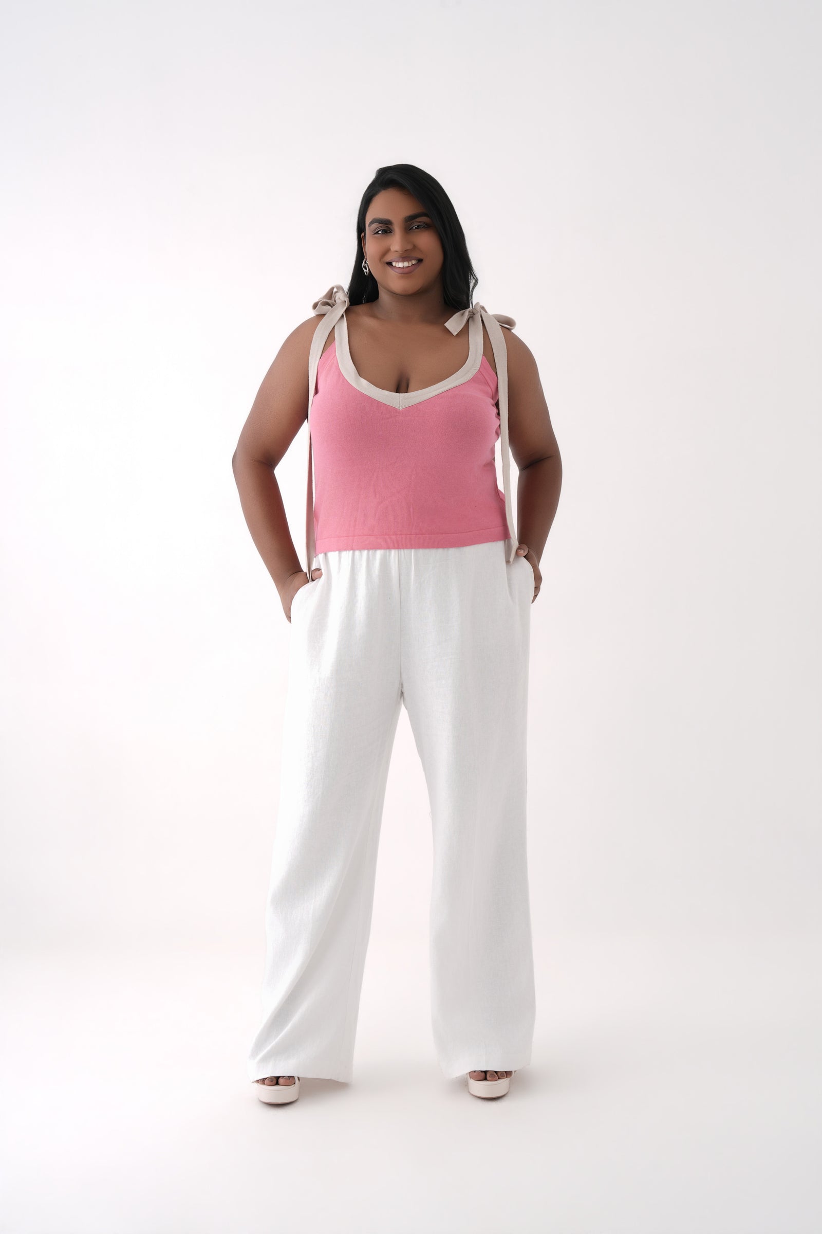 Knitted Tie-up Top