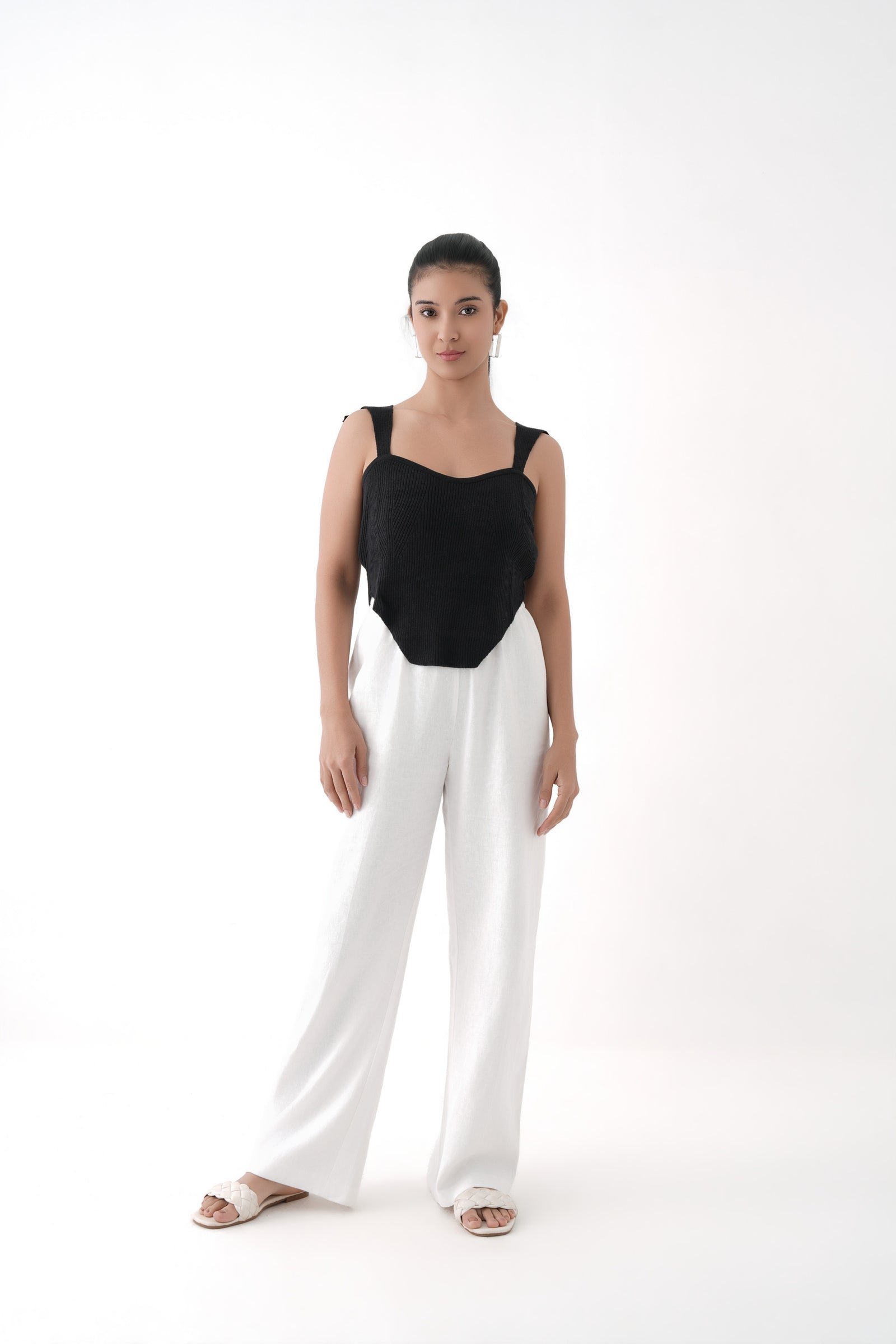 Ribbed Knit Corset Top