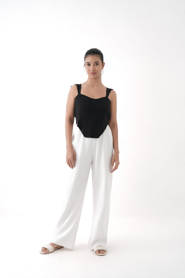 Ribbed Knit Corset Top