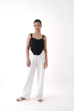Ribbed Knit Corset Top