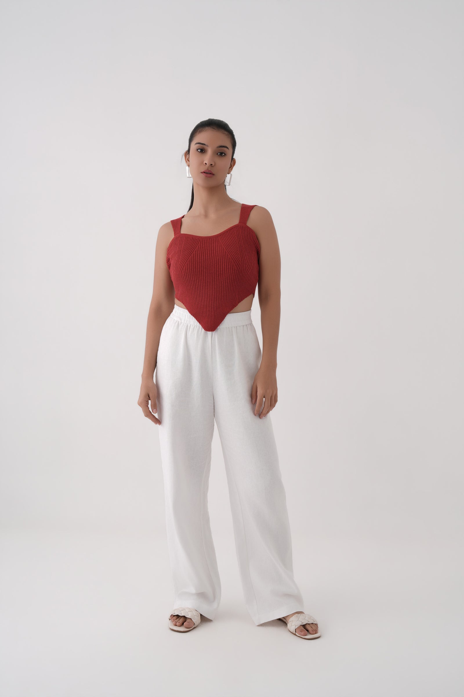 Ribbed Knit Corset Top