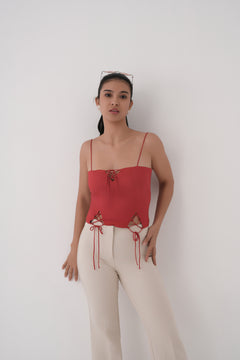 Lace-Up Strap Top