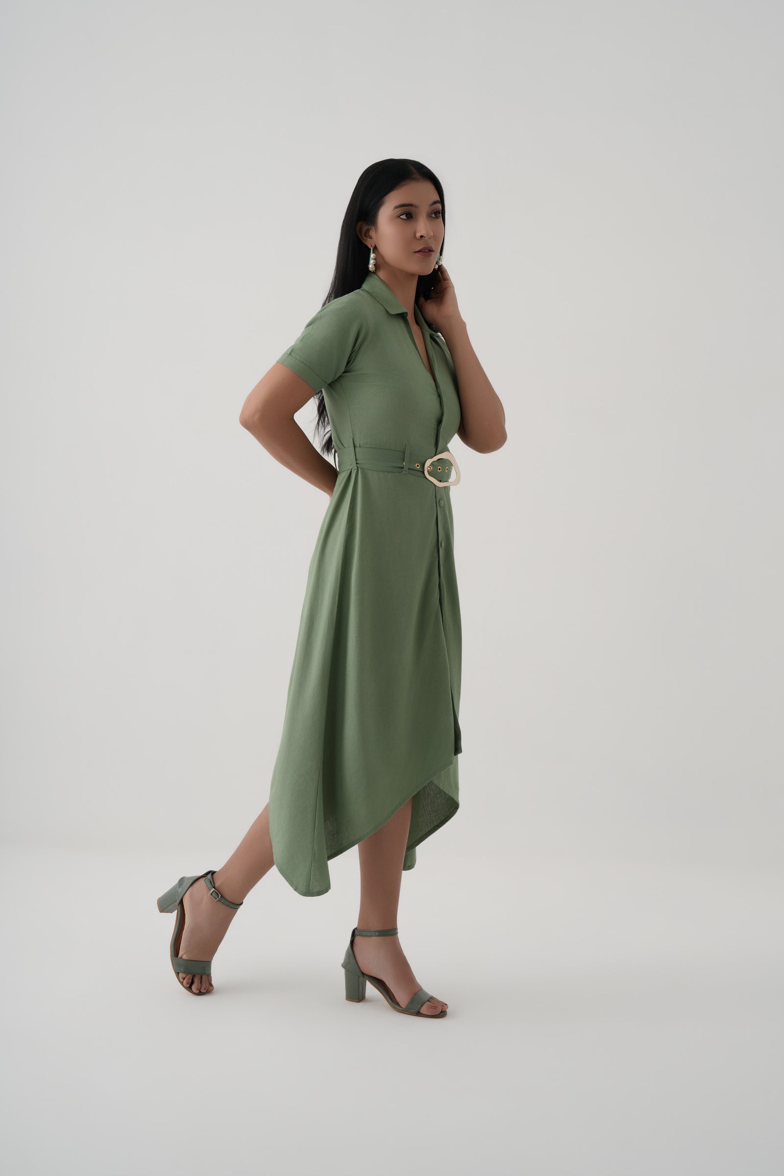 Asymetrical Shirt Dress