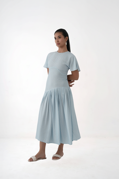 Aqua Ripple Maxi dress