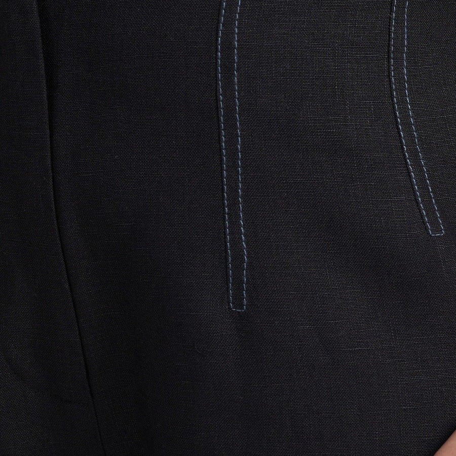 Contrast topstitch