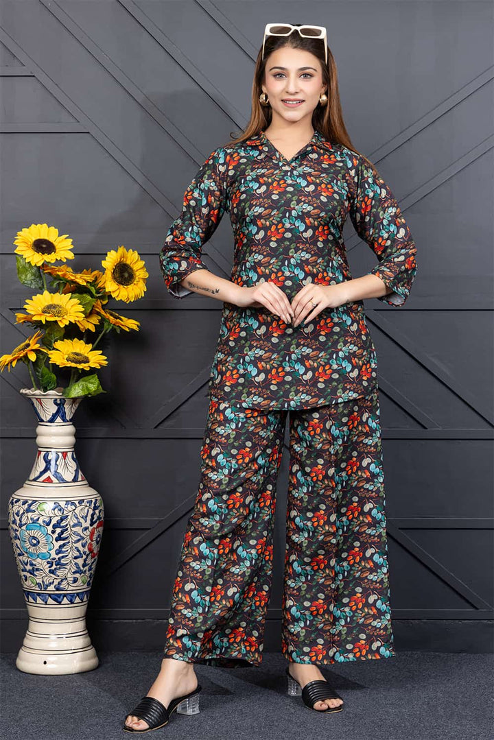 Monica Recline Set(Floral Black)