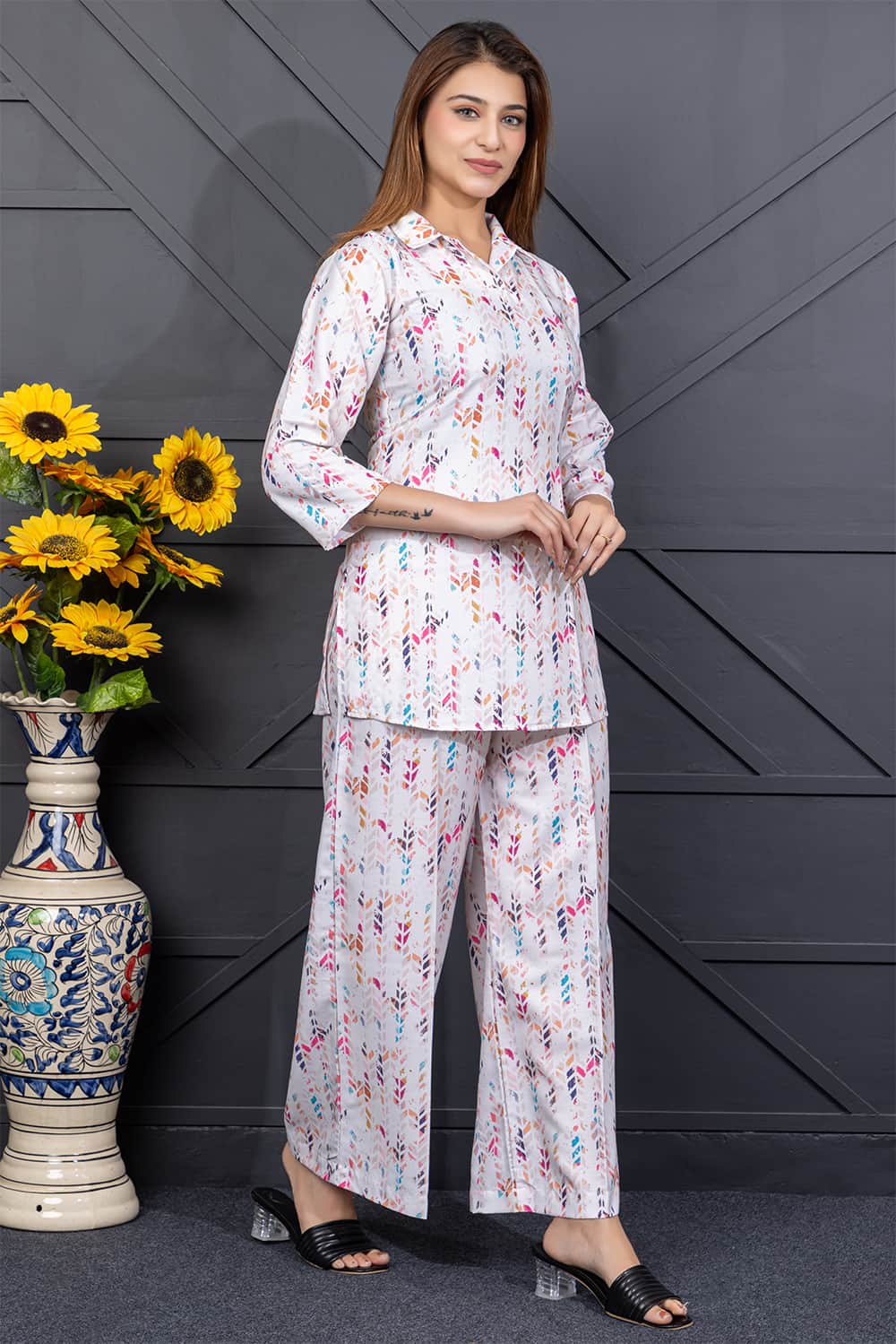 Monica Recline Set(Off White)