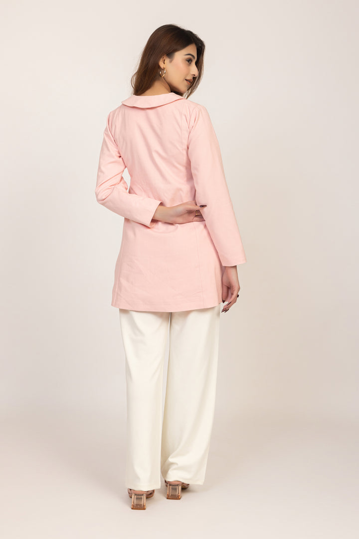 Pleated Panel Tailored Jacket