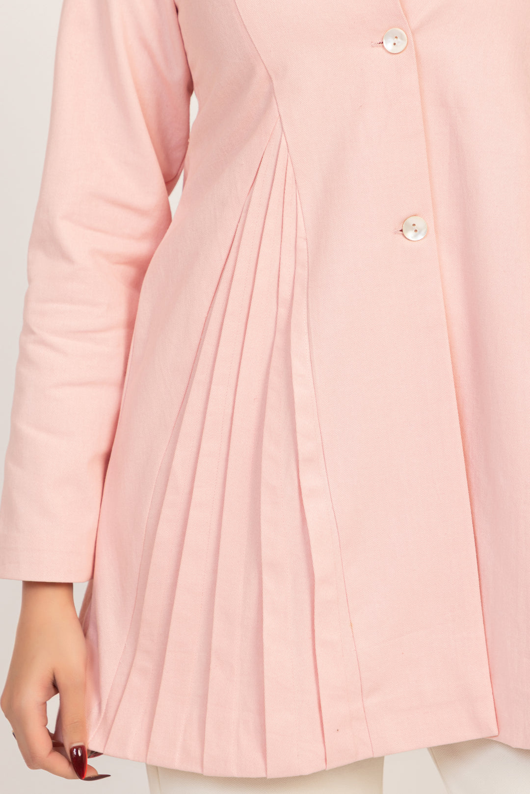 Pleated Panel Tailored Jacket