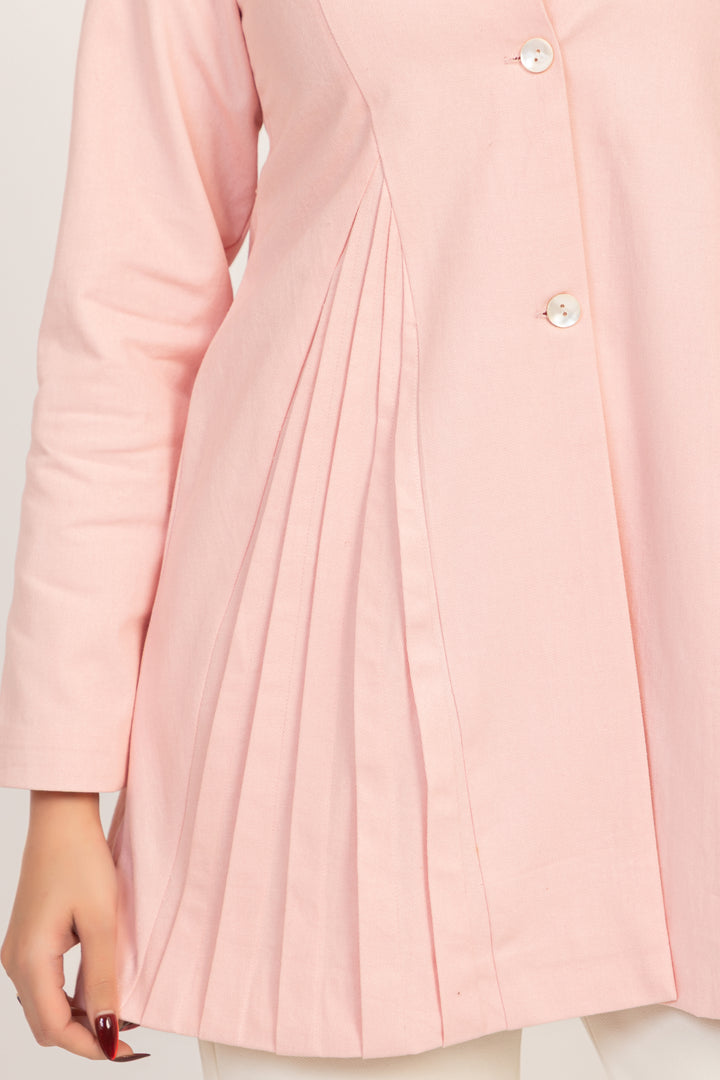 Pleated Panel Tailored Jacket