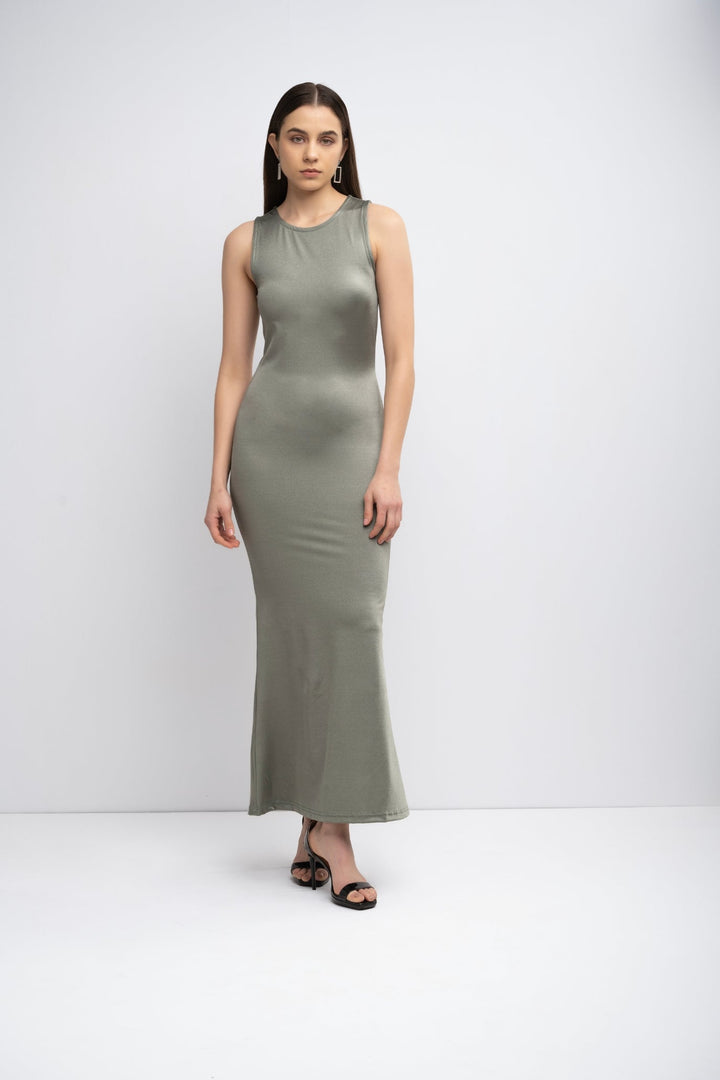 Millie Bodycon Dress - Taupe Gray