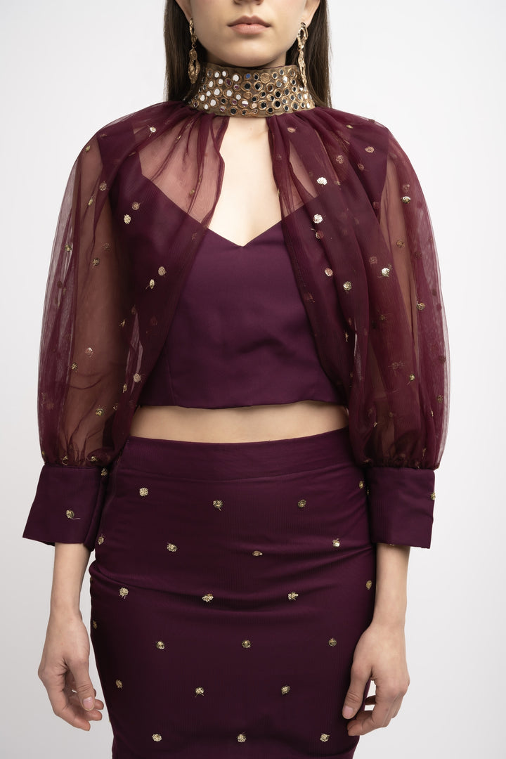 Indo Western Netted Set