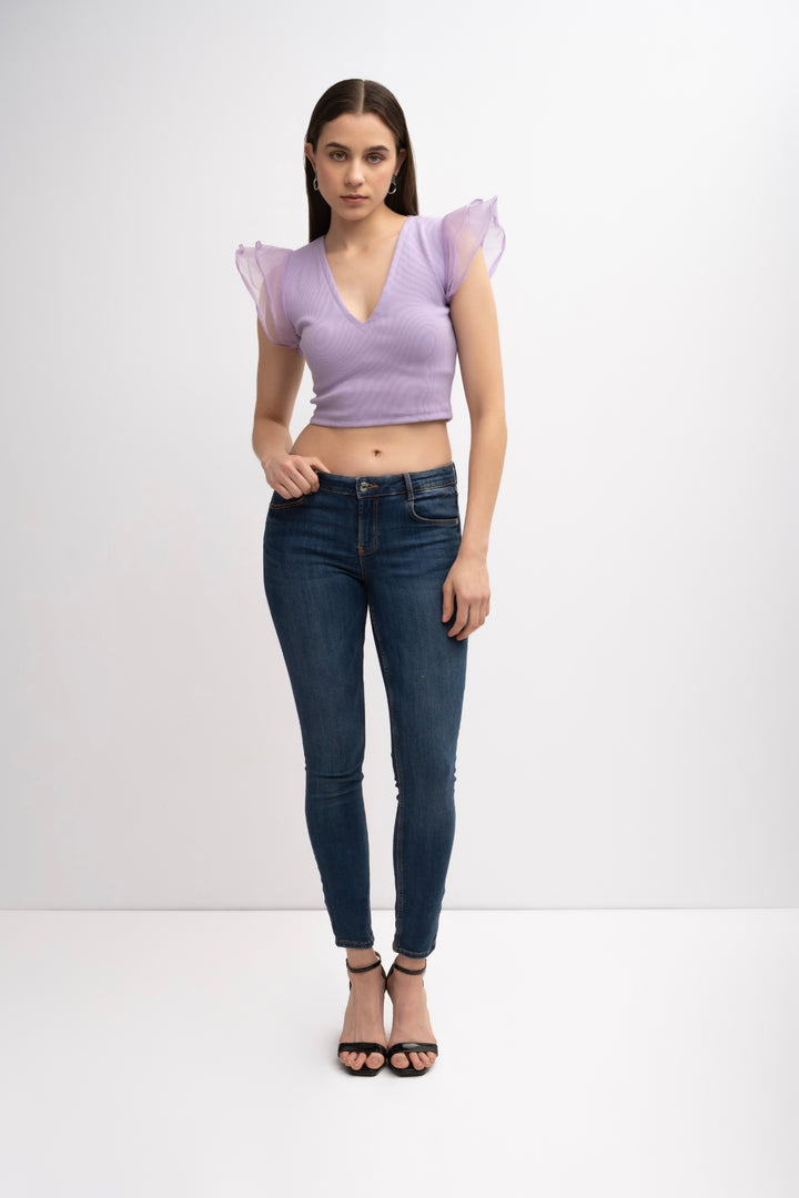 Organza Frill Top