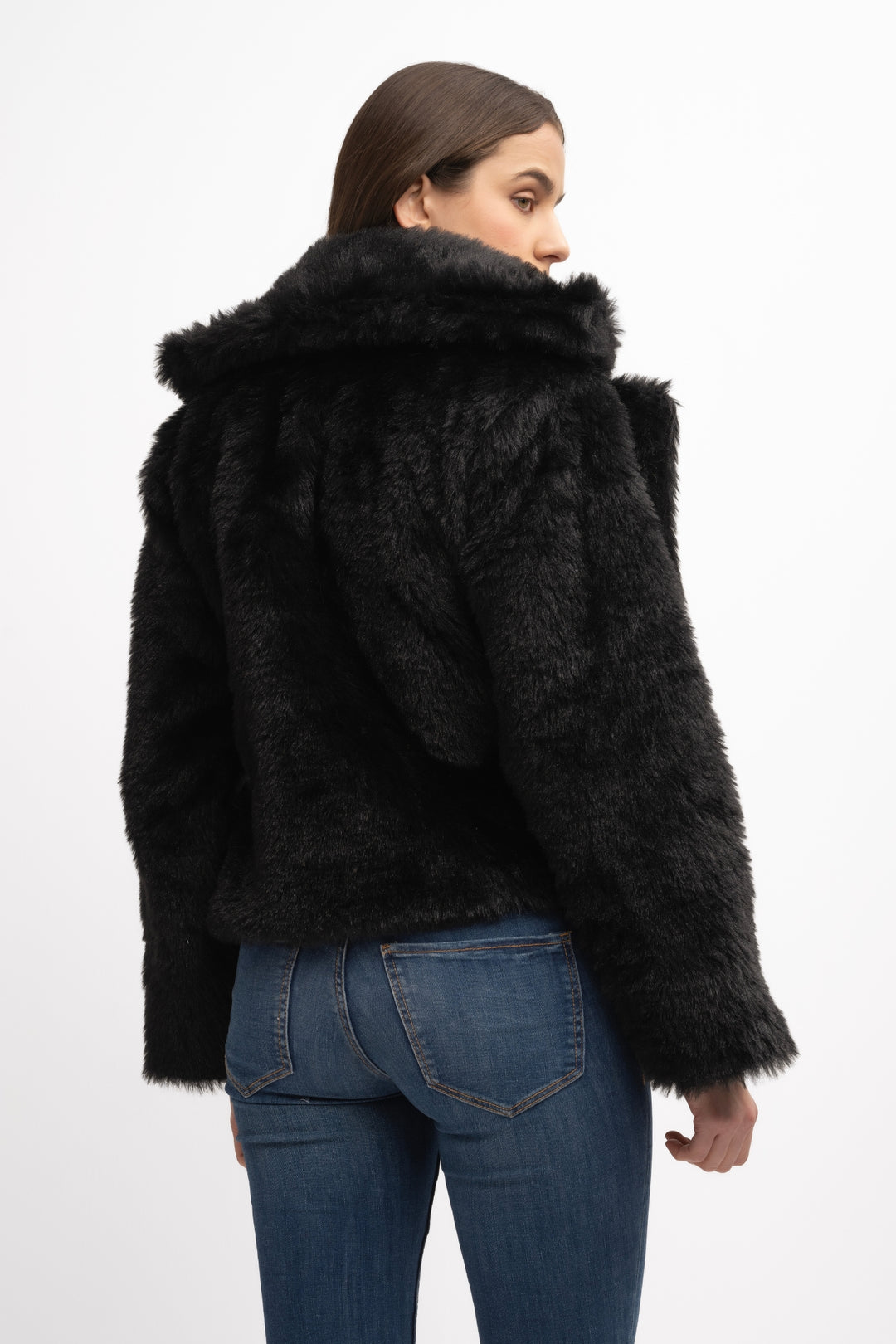 Fur Jacket Black