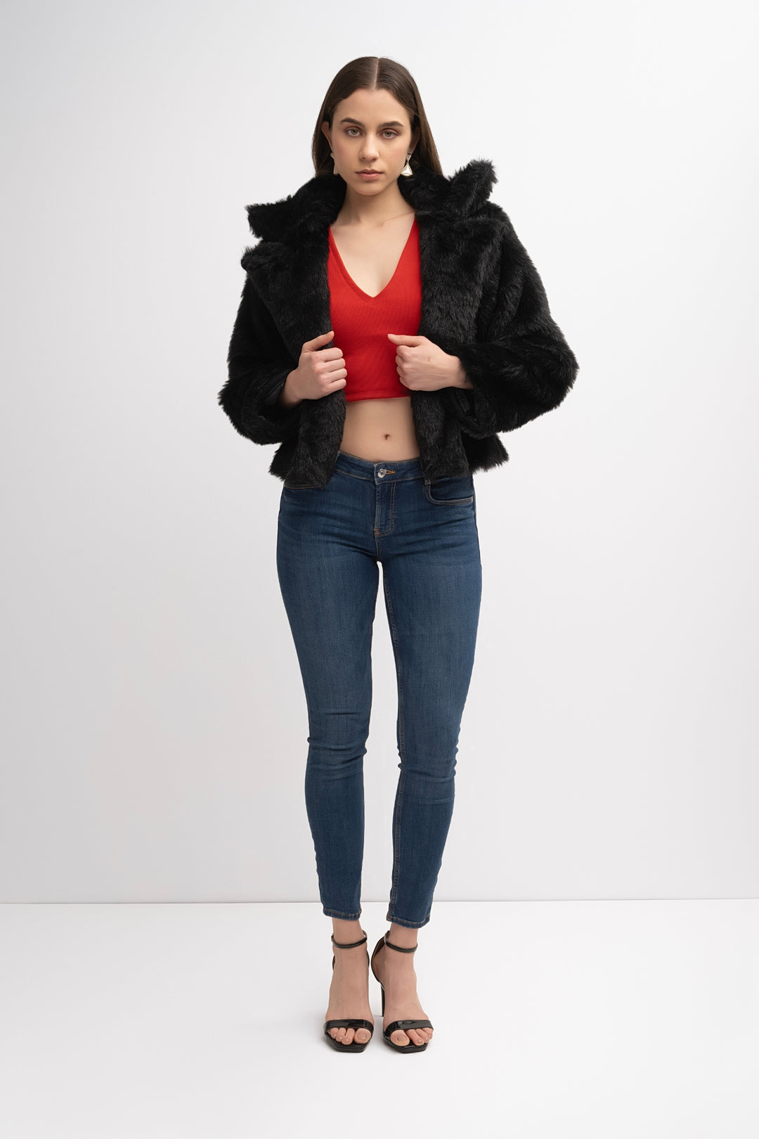 Fur Jacket Black