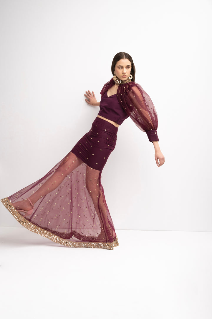 Indo Western Netted Set