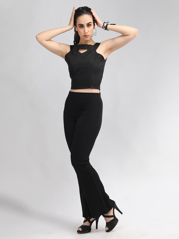 Pleated Backless Tie Sleeveless Top