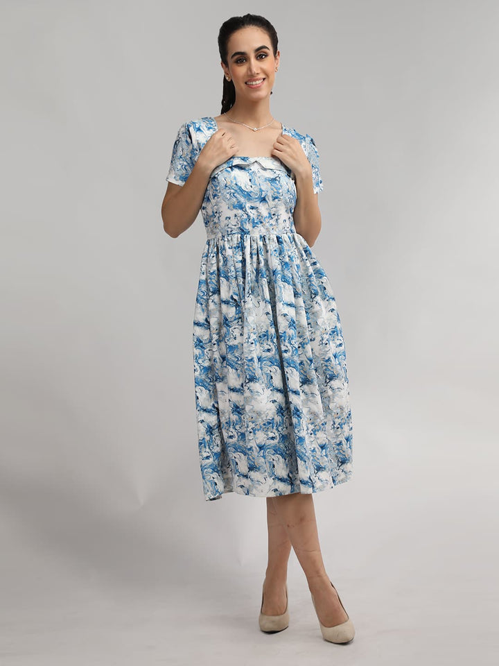 English Long Floral Dress