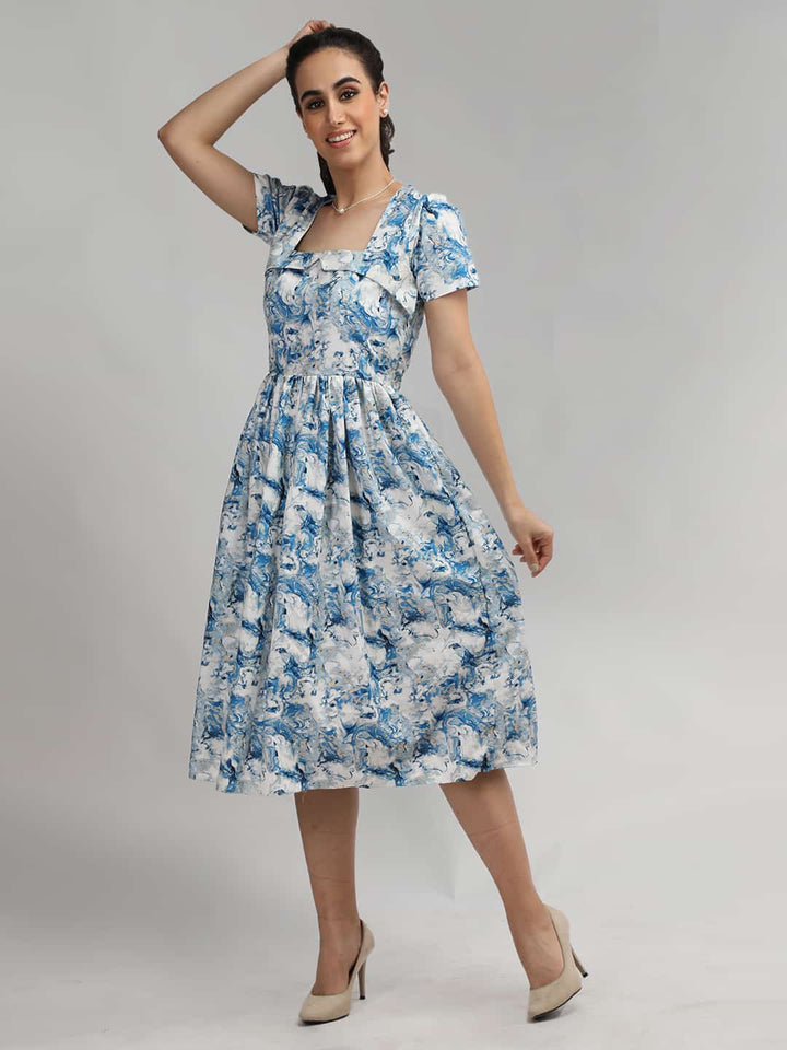 English Long Floral Dress
