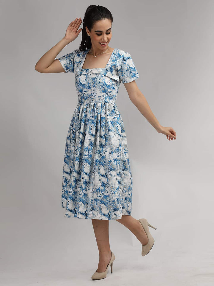 English Long Floral Dress