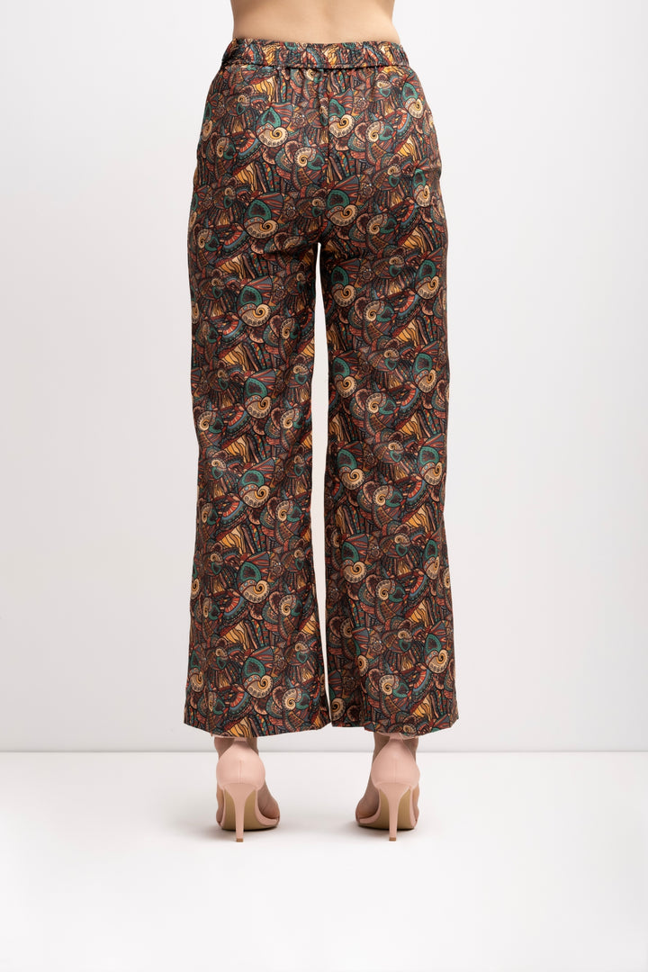 Brown Pleated Co-Ord Set