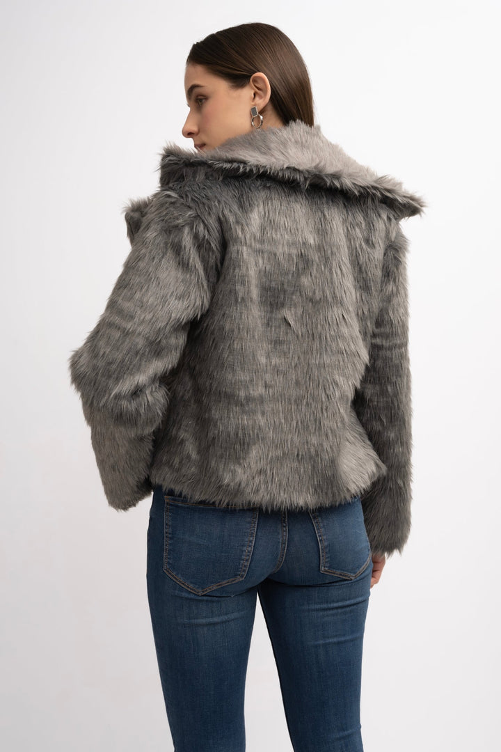 Fur Jacket Grey