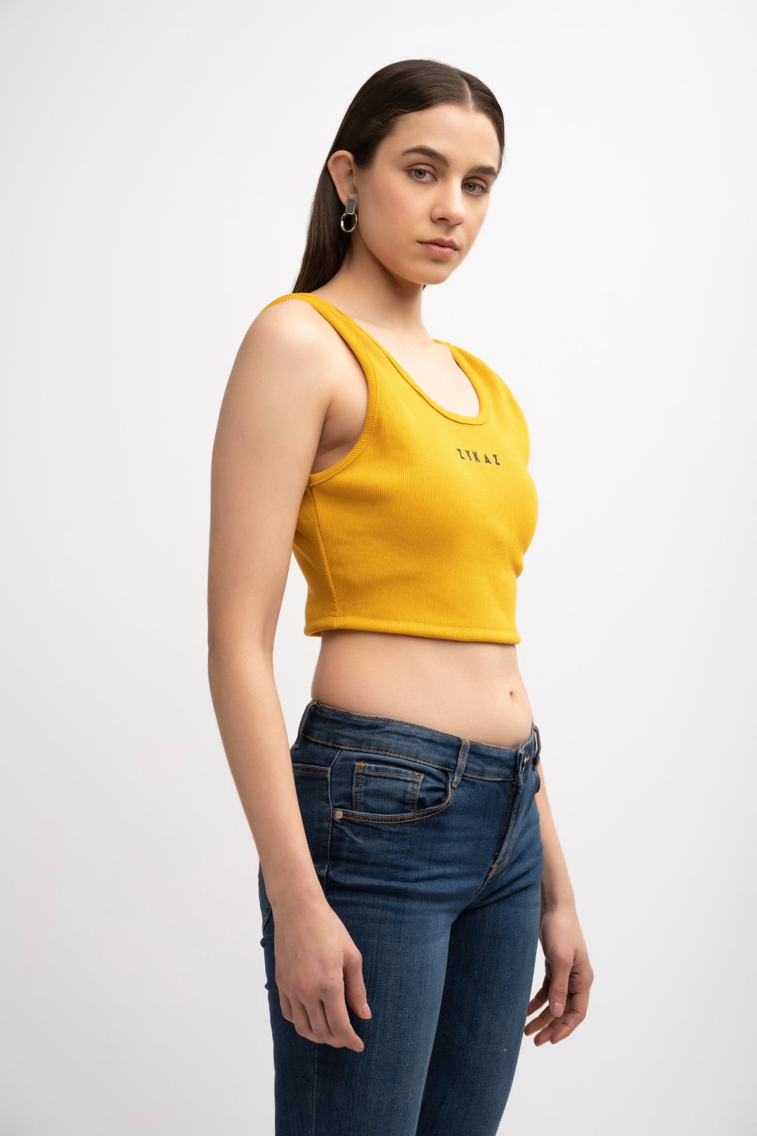 Zykaz Signature Solid Crop Top Backless