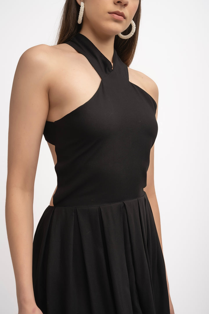 Halter Neck Backless Dress