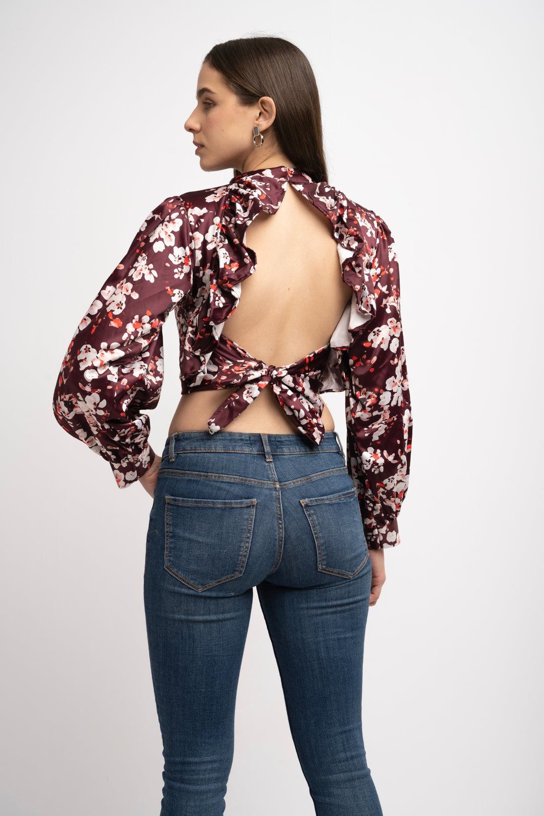 Backless Frill Top