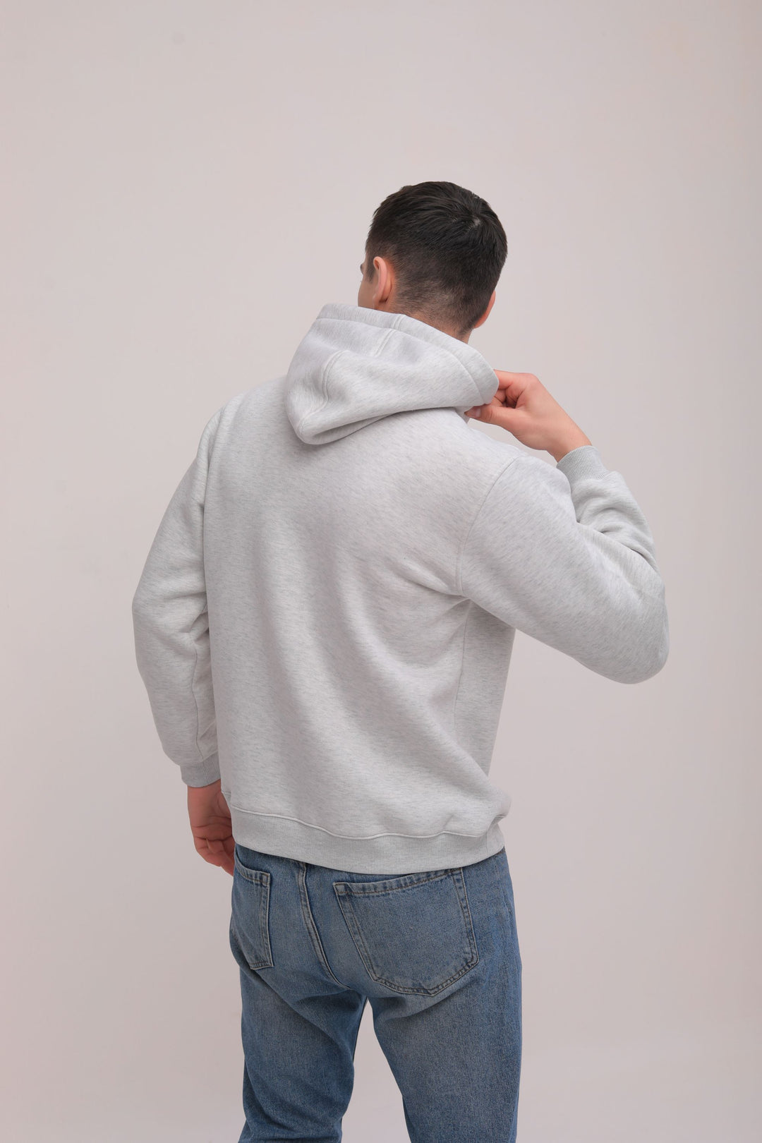 Essential Solid Pullover Hoodie - Grey Melange
