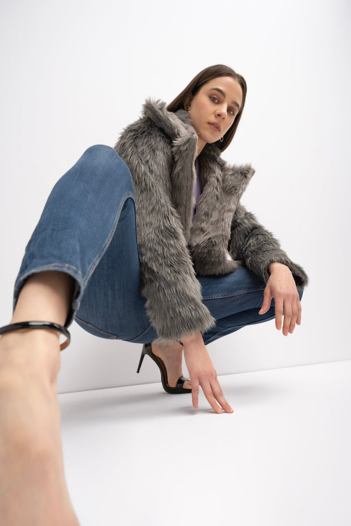 Fur Jacket - Grey