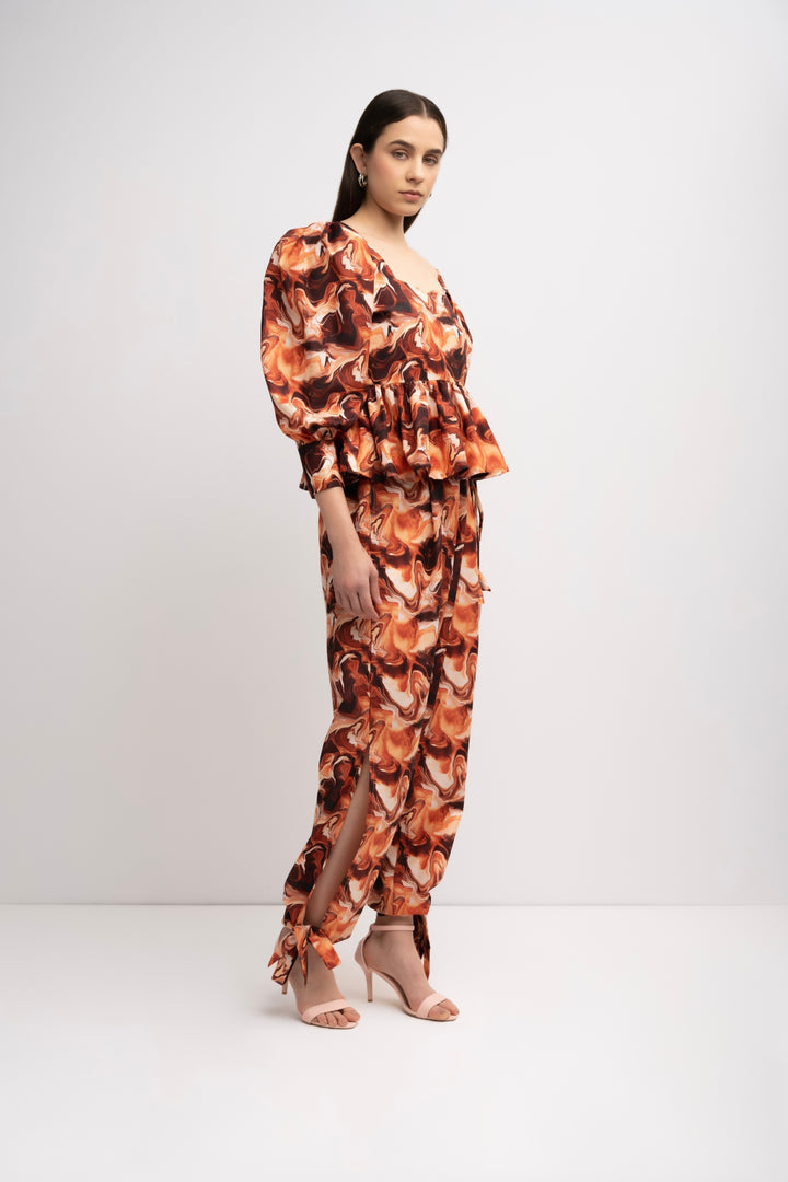 Pleated Top Co-Ord Set