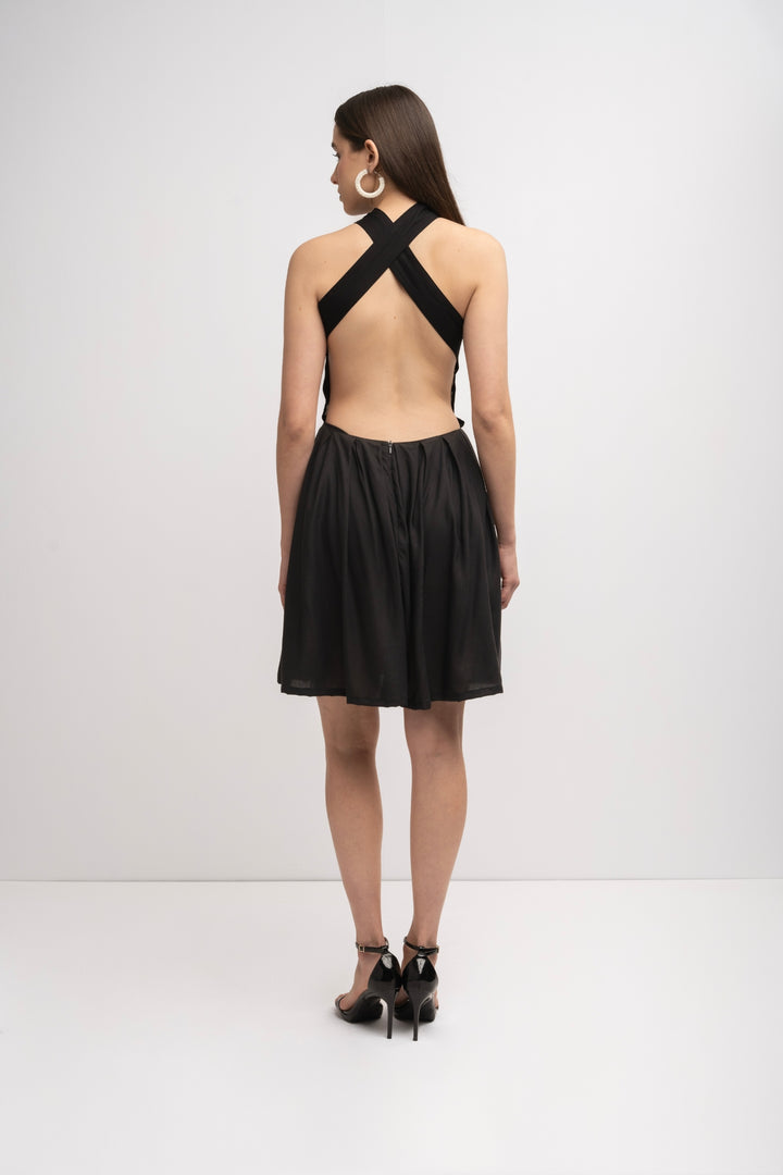 Halter Neck Backless Dress
