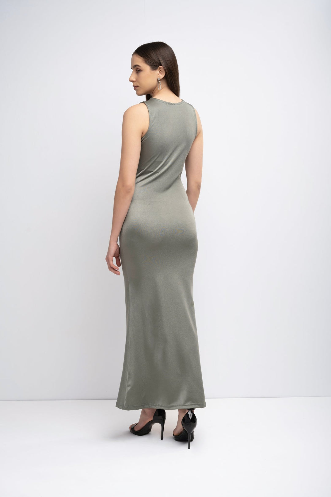 Millie Bodycon Dress - Taupe Gray