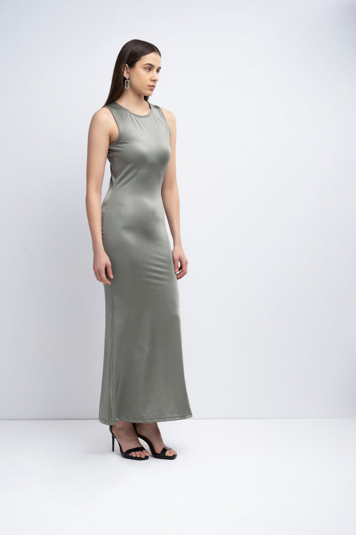 Millie Bodycon Dress - Taupe Gray