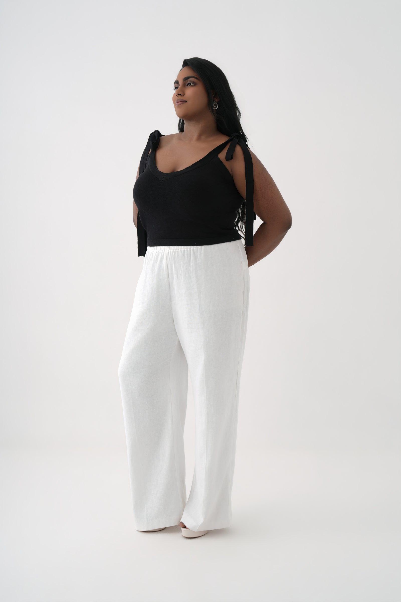 Knitted Tie-up Top