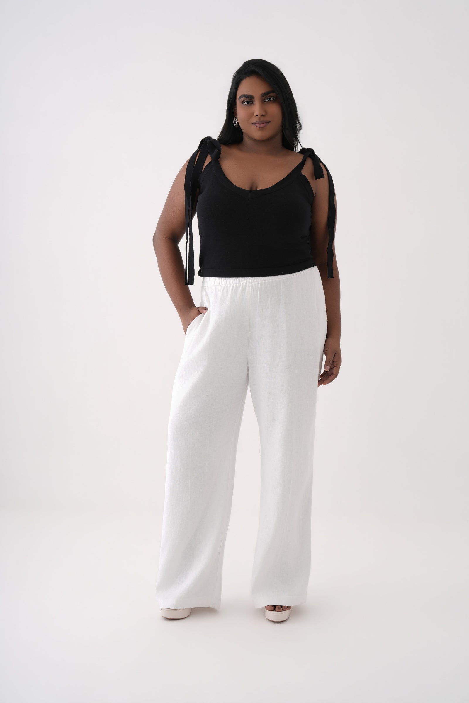 Knitted Tie-up Top