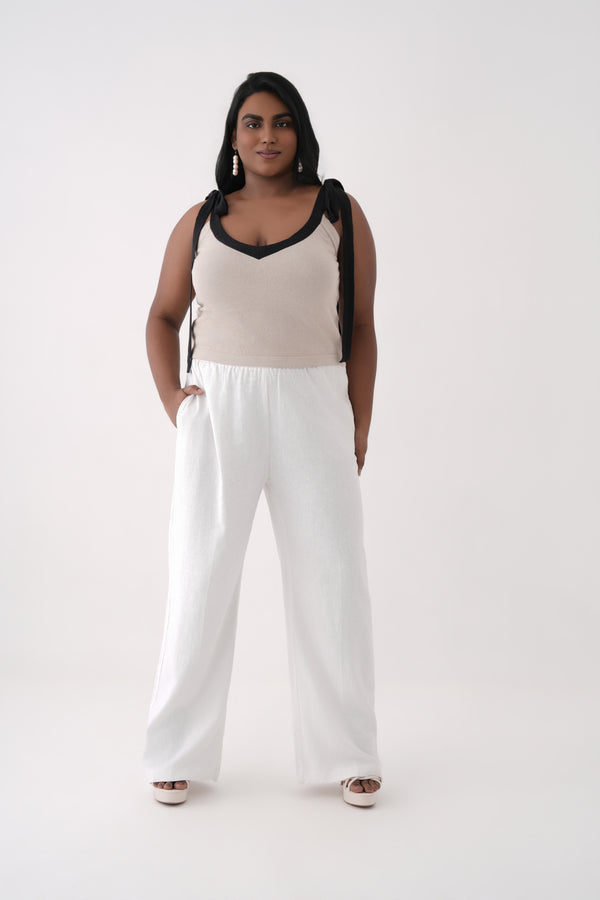 Knitted Tie-up Top