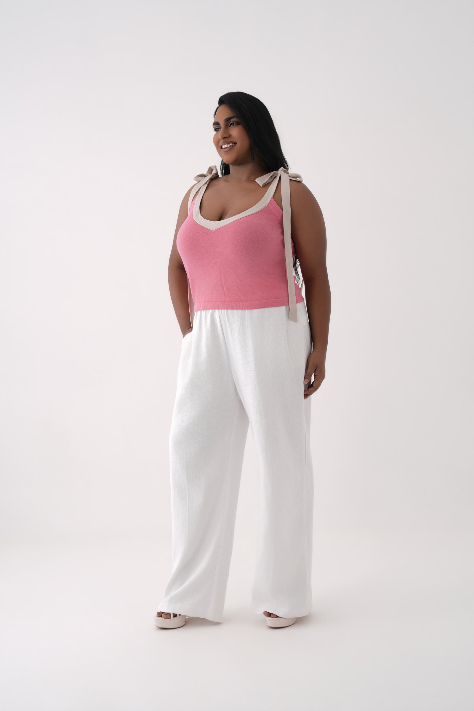 Knitted Tie-up Top