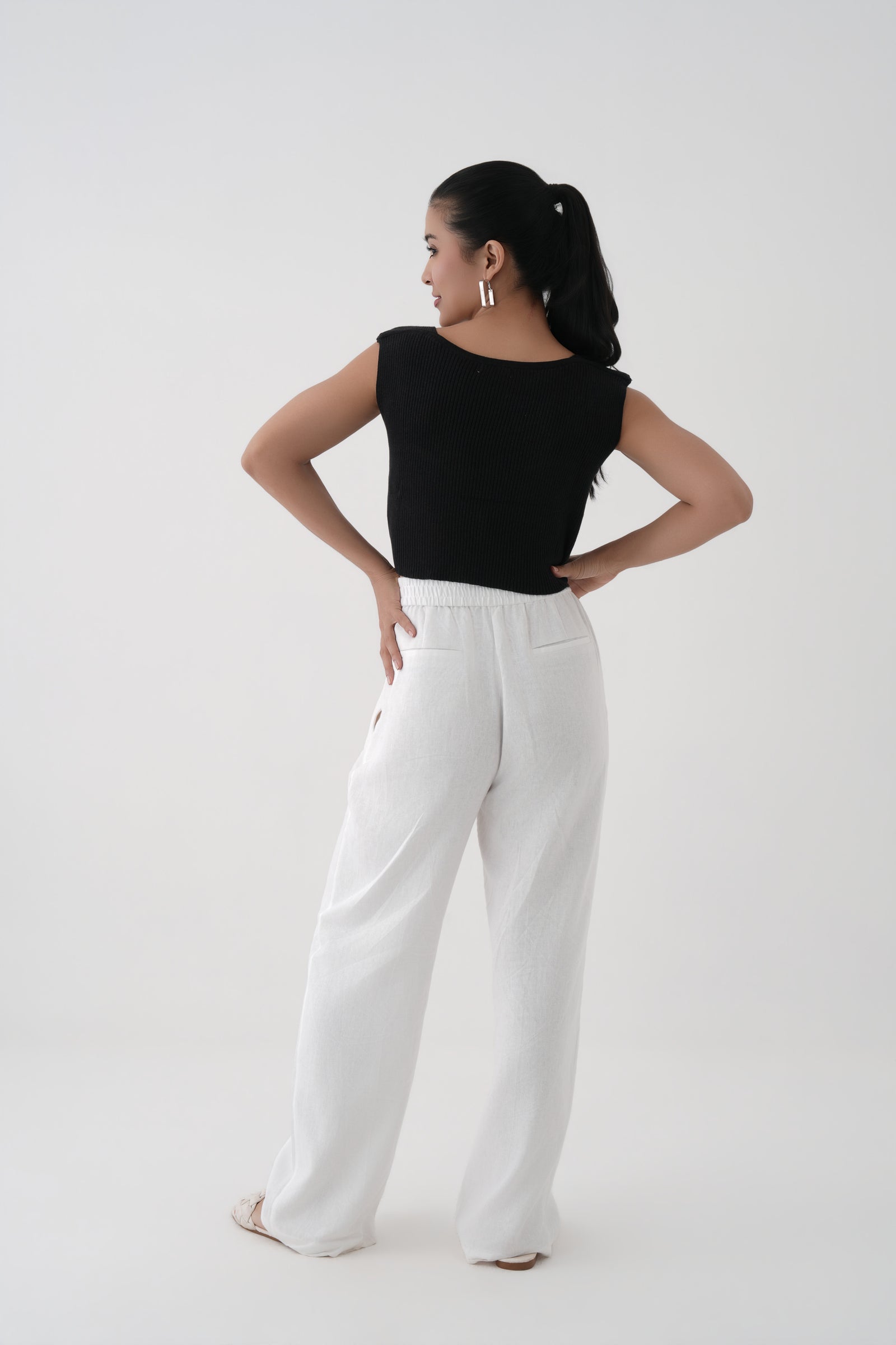 Ribbed Knit Corset Top