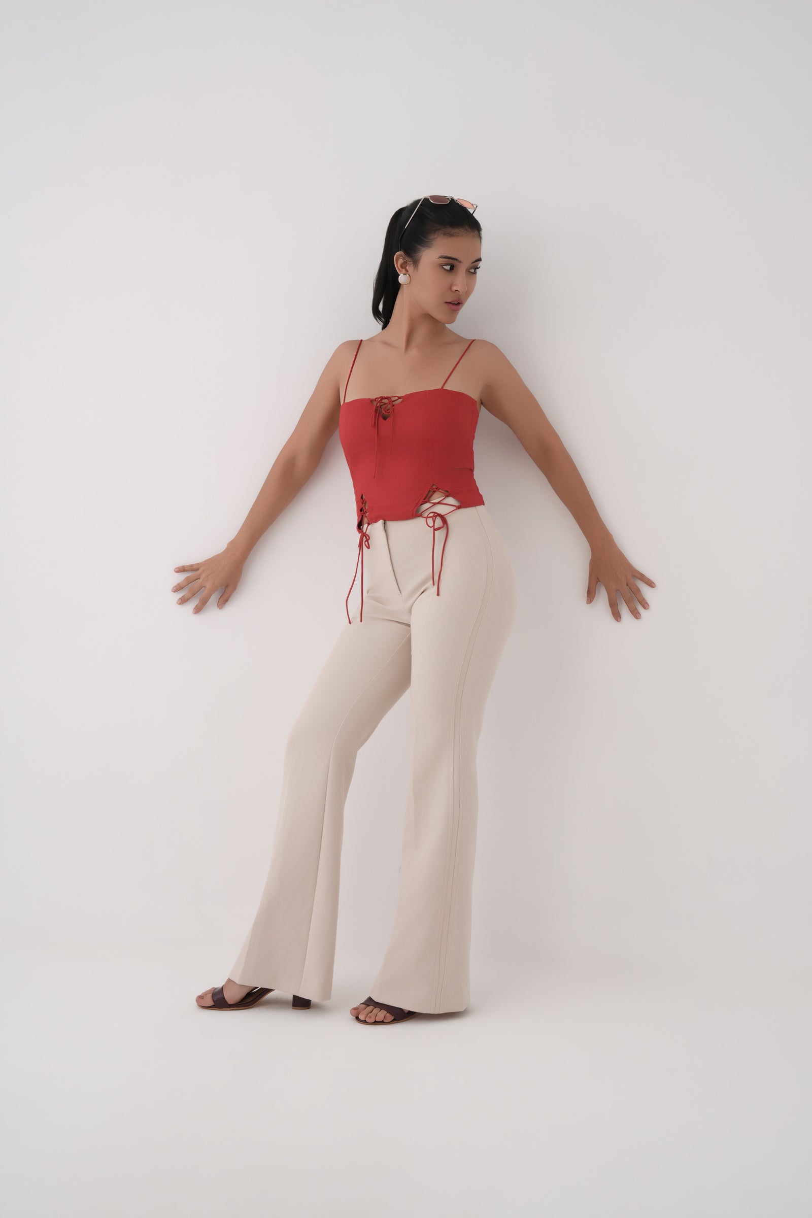 Lace-Up Strap Top