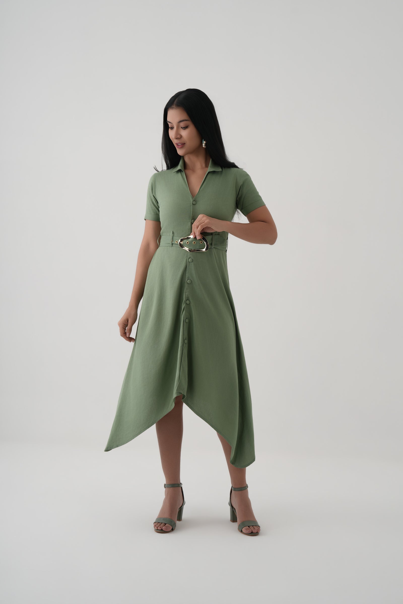 Asymetrical Shirt Dress