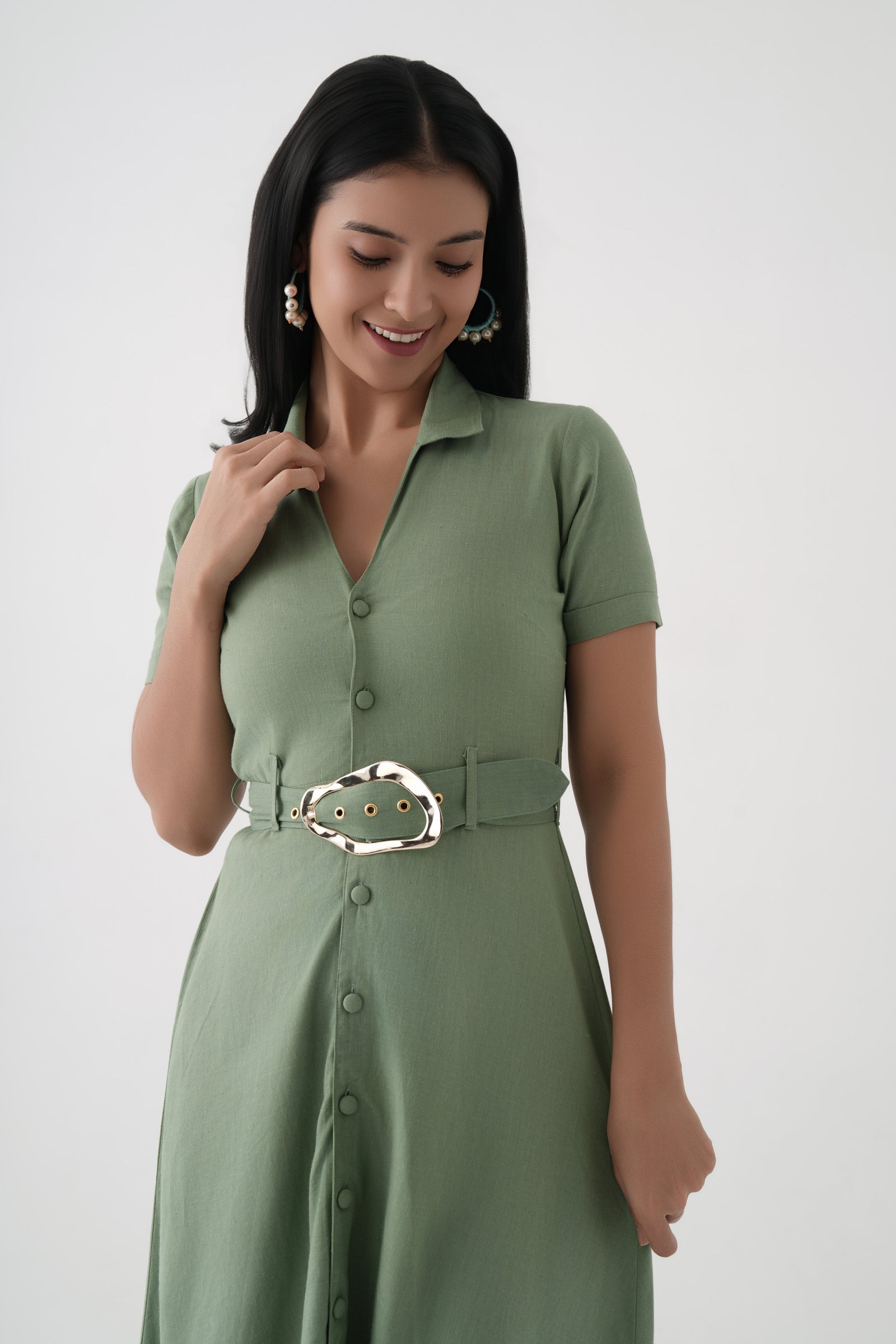 Asymetrical Shirt Dress