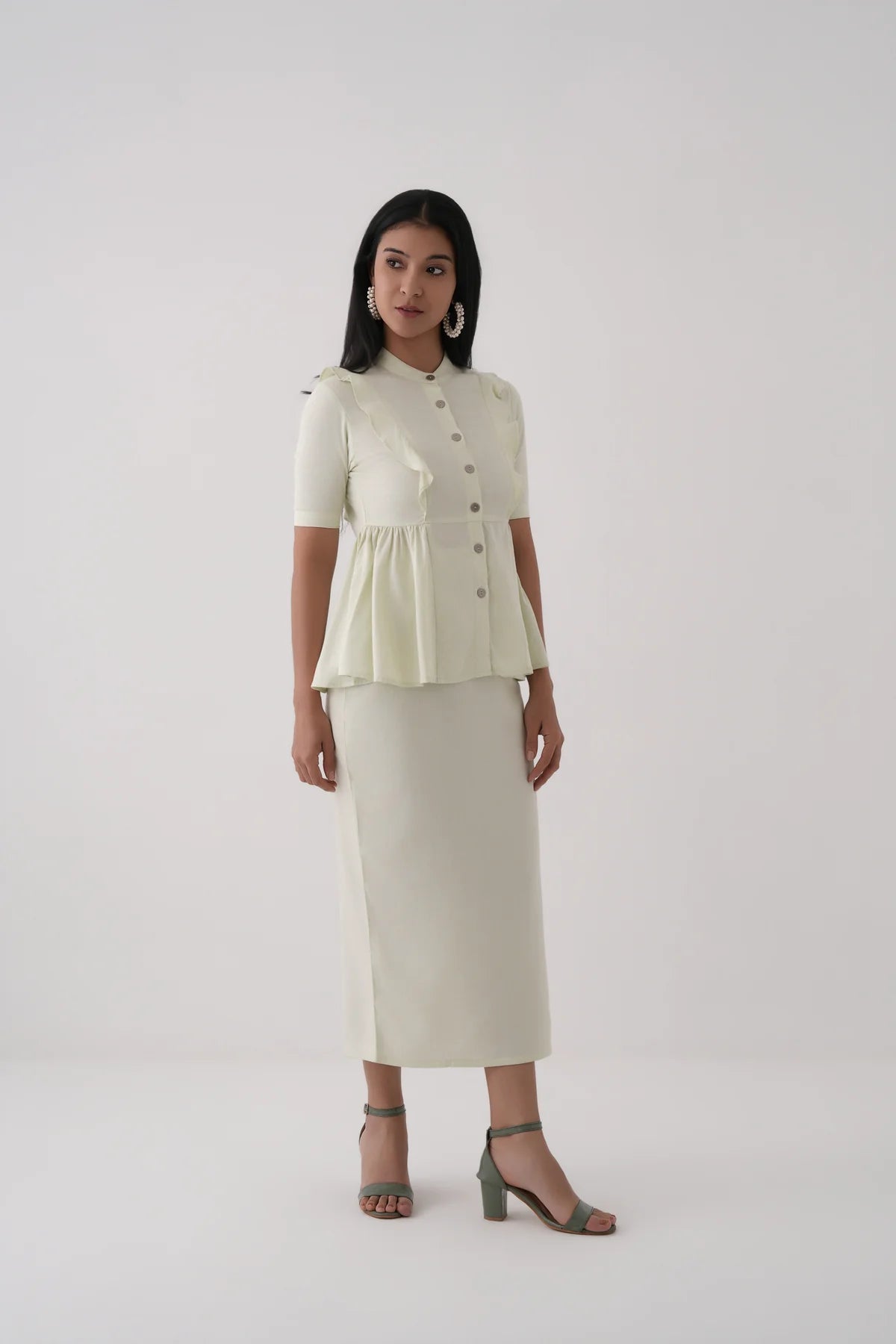 Structured Peplum Top