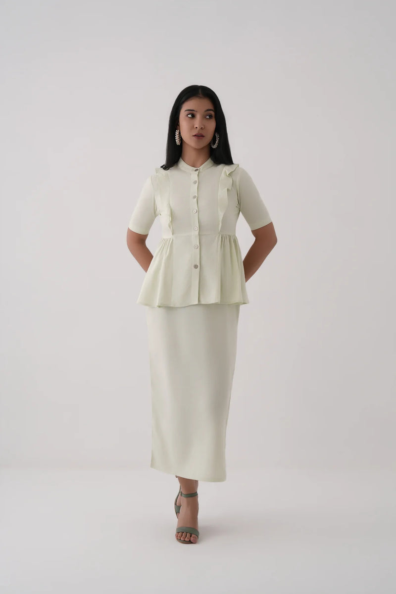 Structured Peplum Top