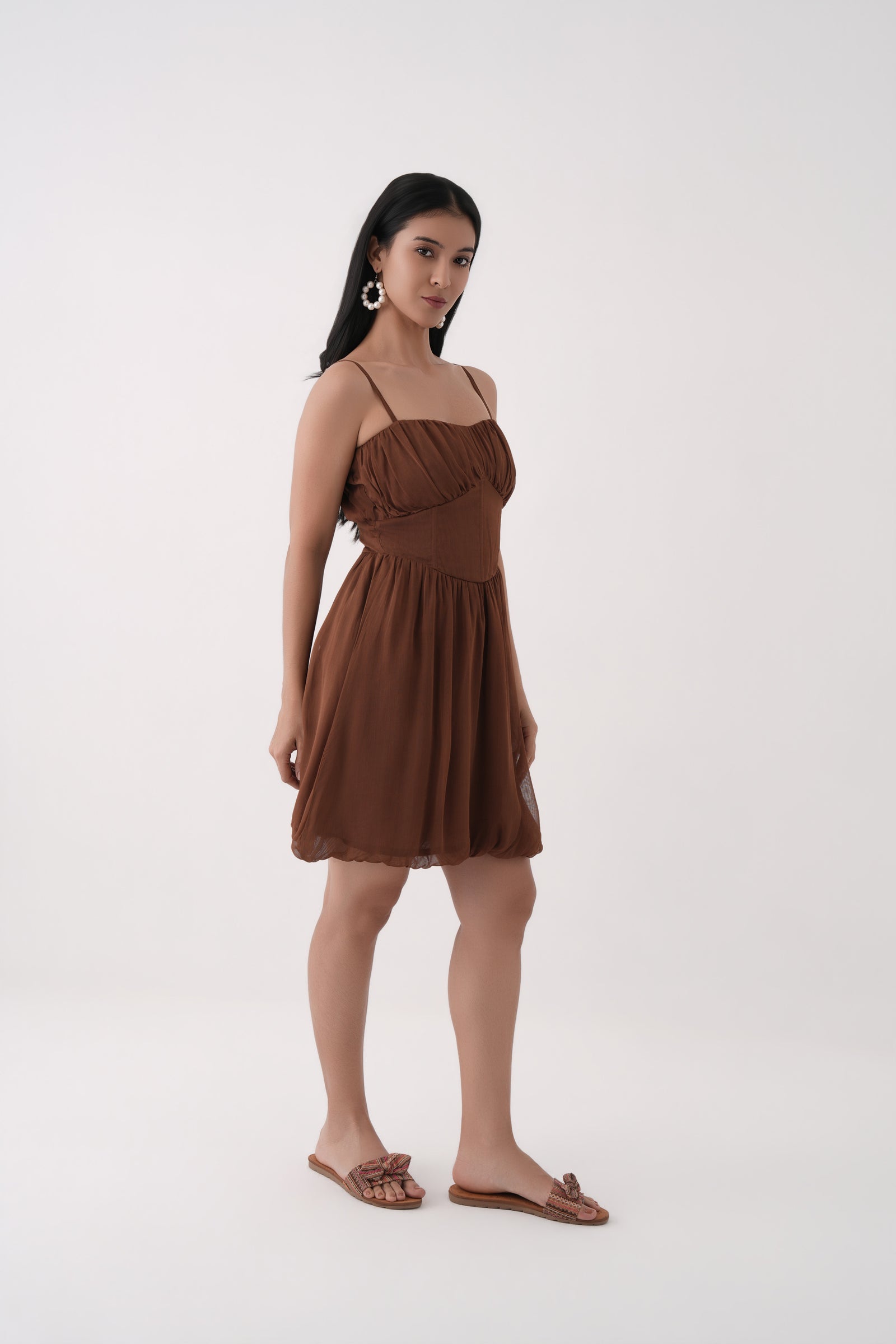 Bubble Hem Corset Dress