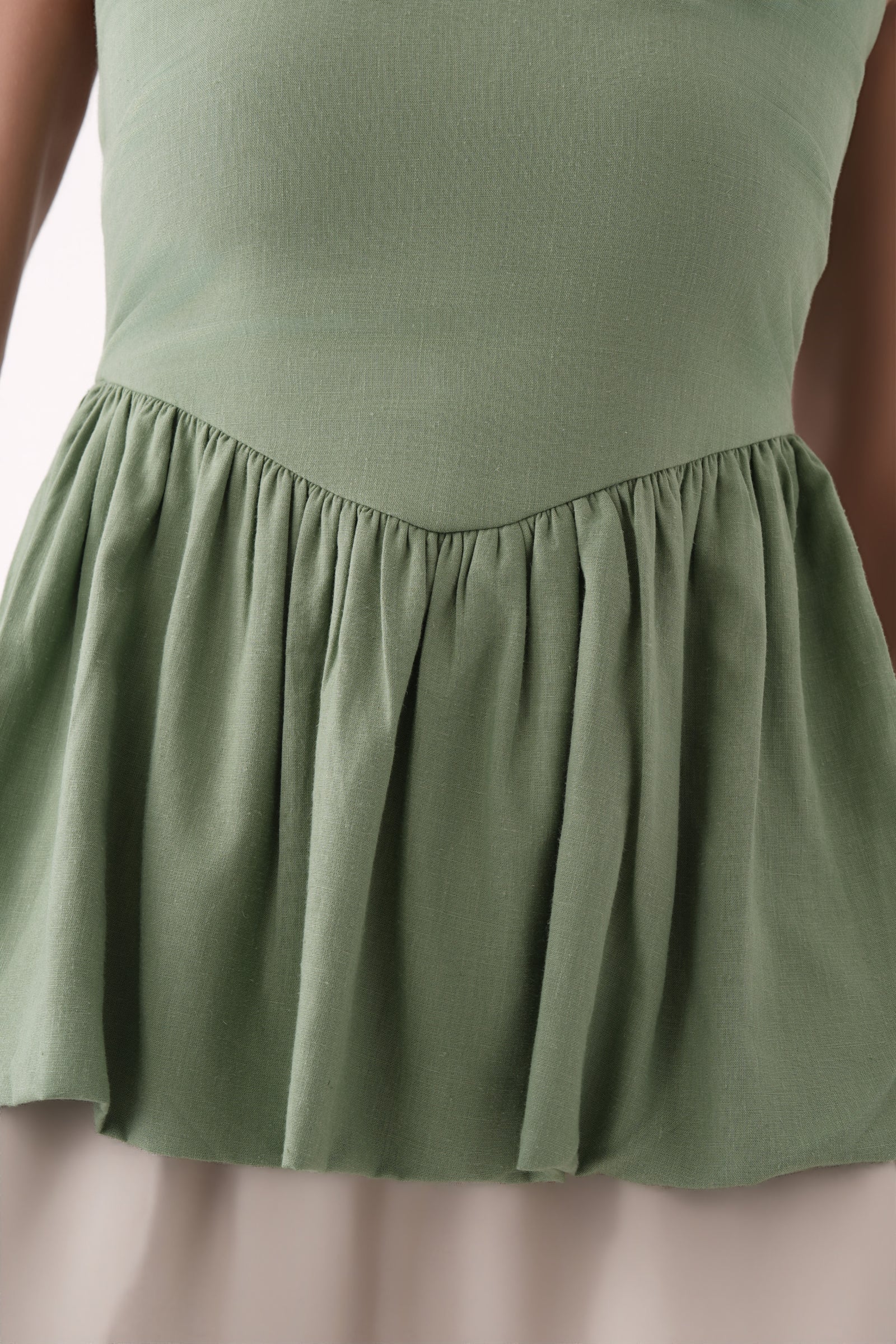 Bubble Hem Peplum Top