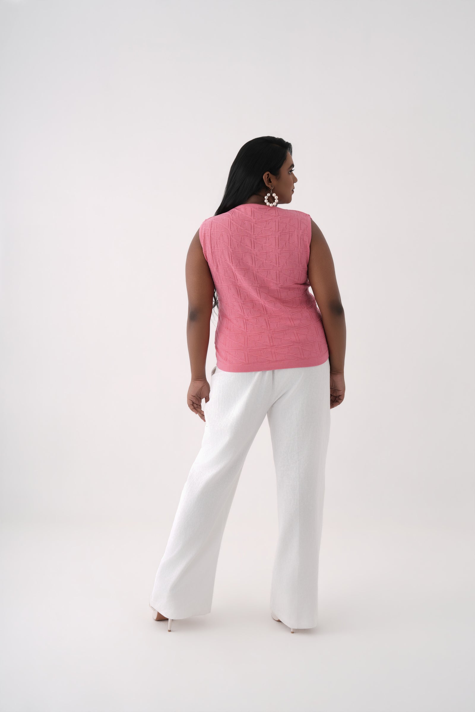 Stylized Knitted Polo T-shirt